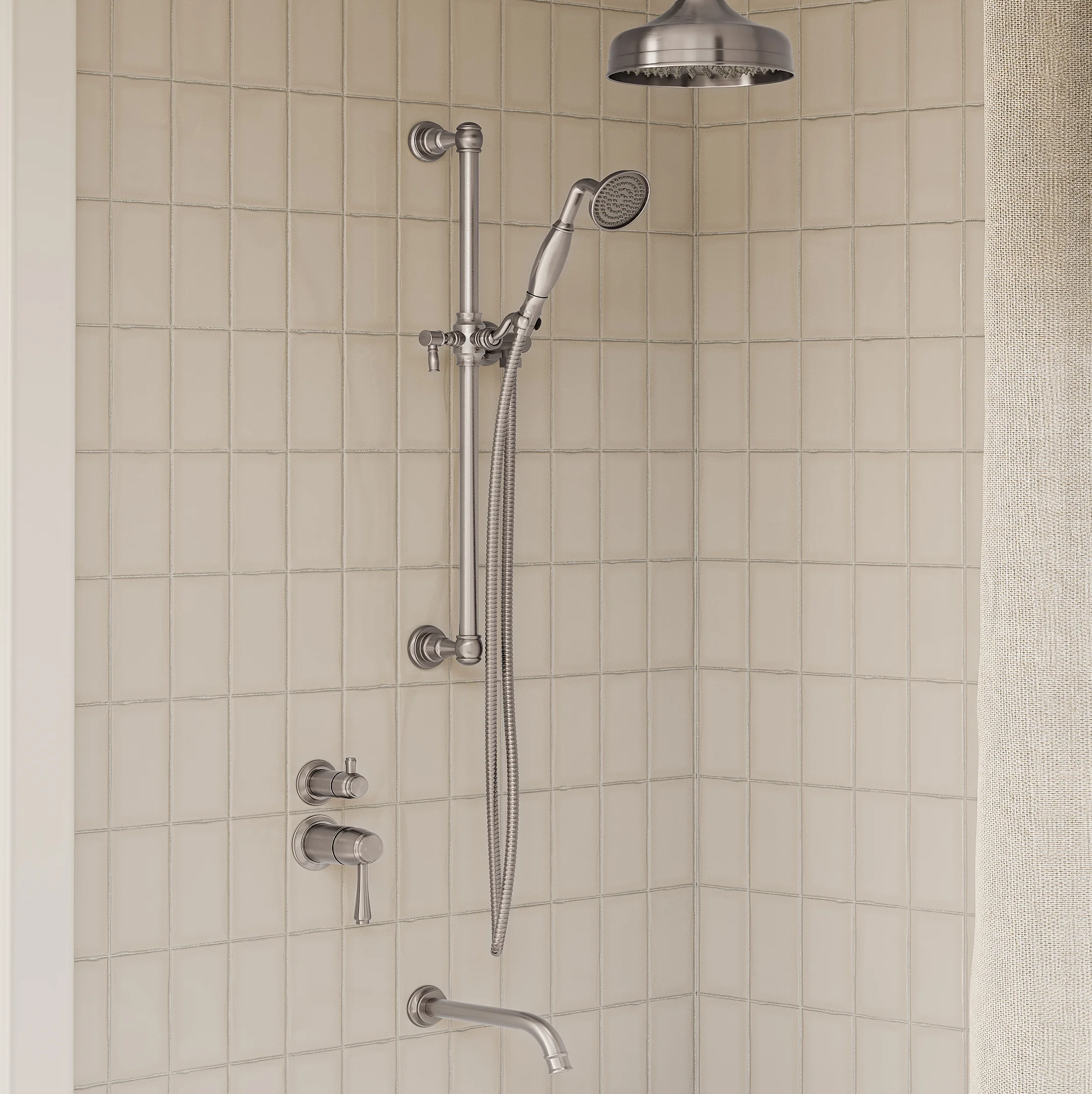 Kingsley thermostatic diverter 2-3 way insetting FullShot SS