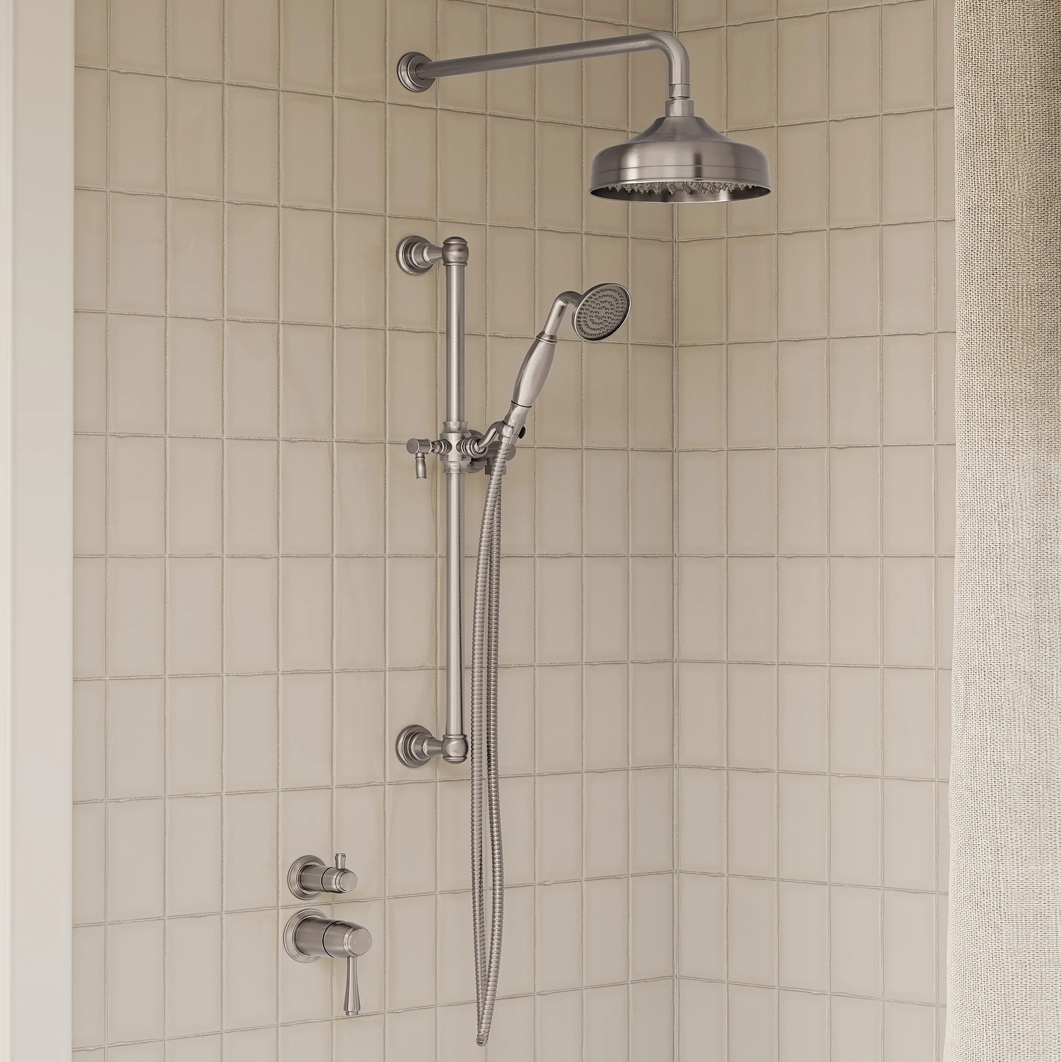 Kingsley thermostatic diverter 2-3 way insetting FullShot SS