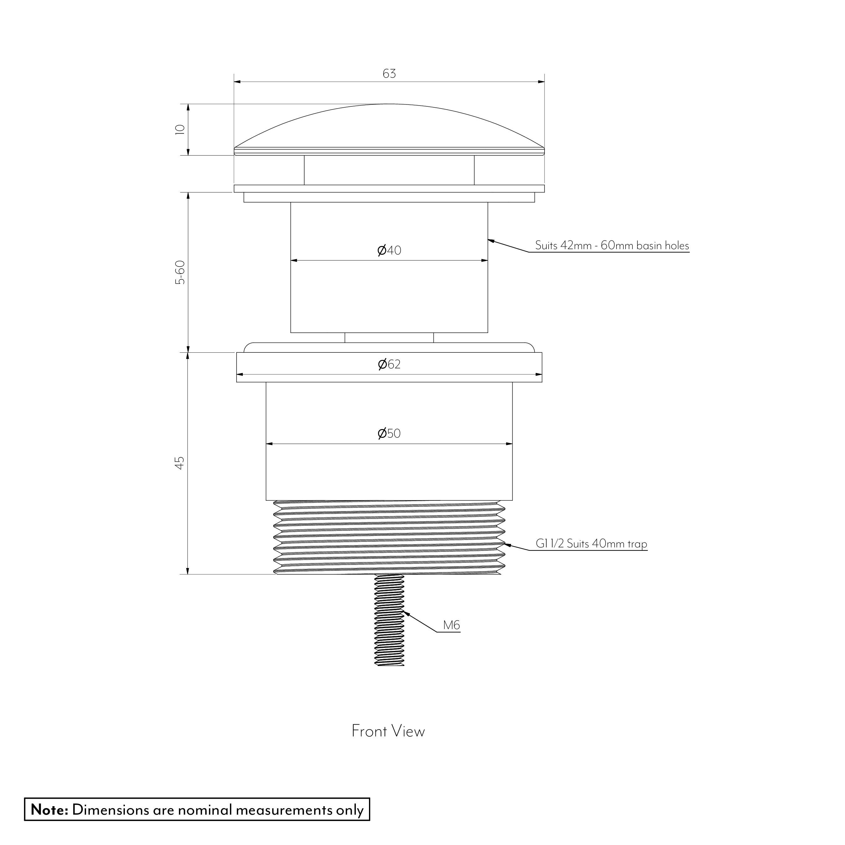 AVI Pop Up Waste AU SPEC