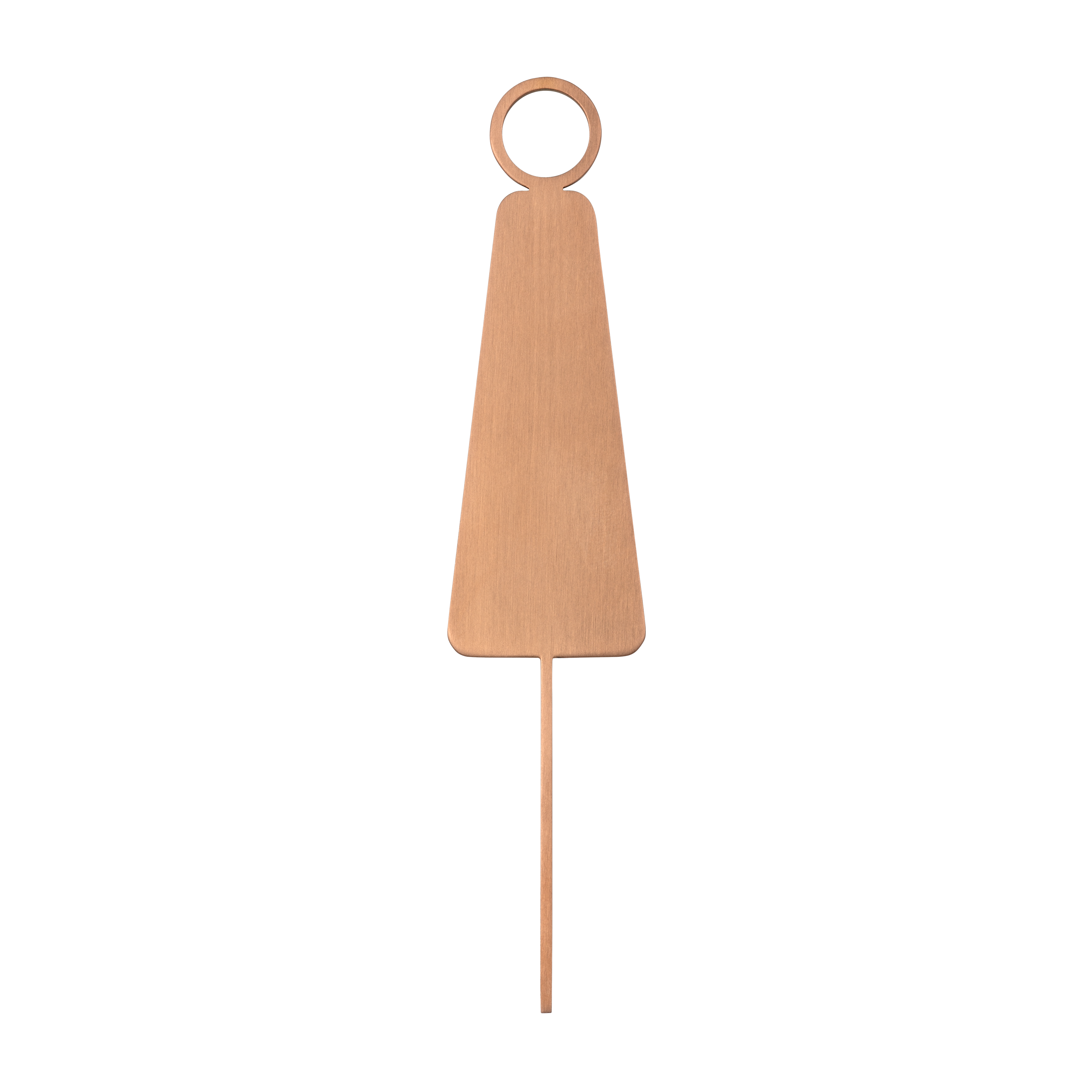 Female Restroom Sign - 140mm - Brushed Copper