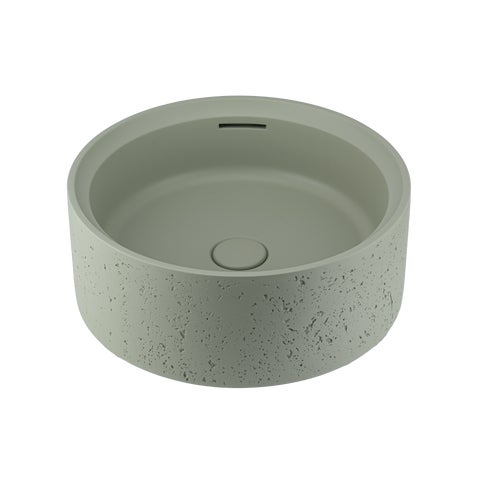 Atelis Concrete Basin - Sage Green (Overflow)
