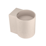 18895-Atelis-Cylinder-Wall-Mounted-Concrete-Basin-Overflow Side Almond-4