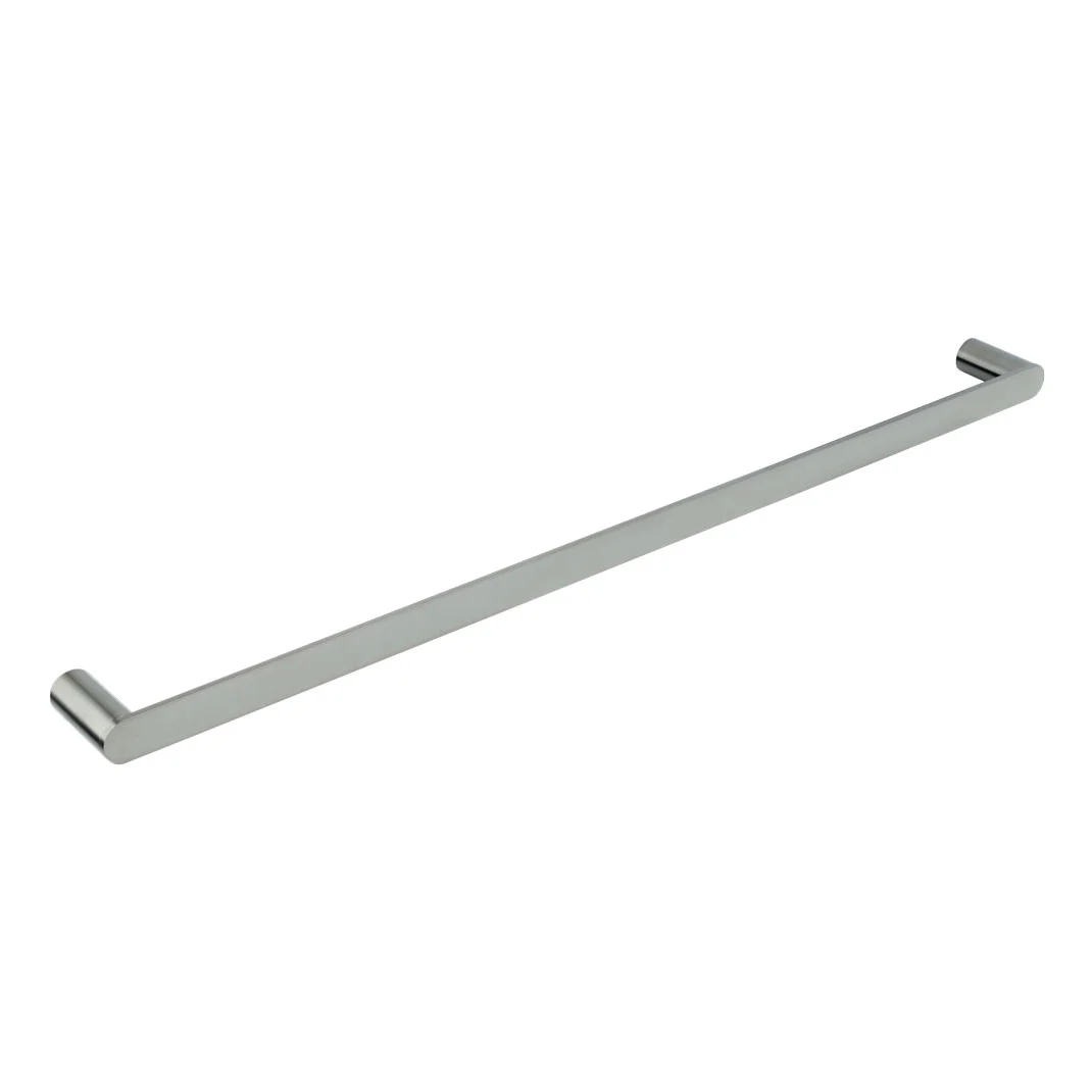 Milani Single Towel Rail 800mm - Brushed Nickel - Feature