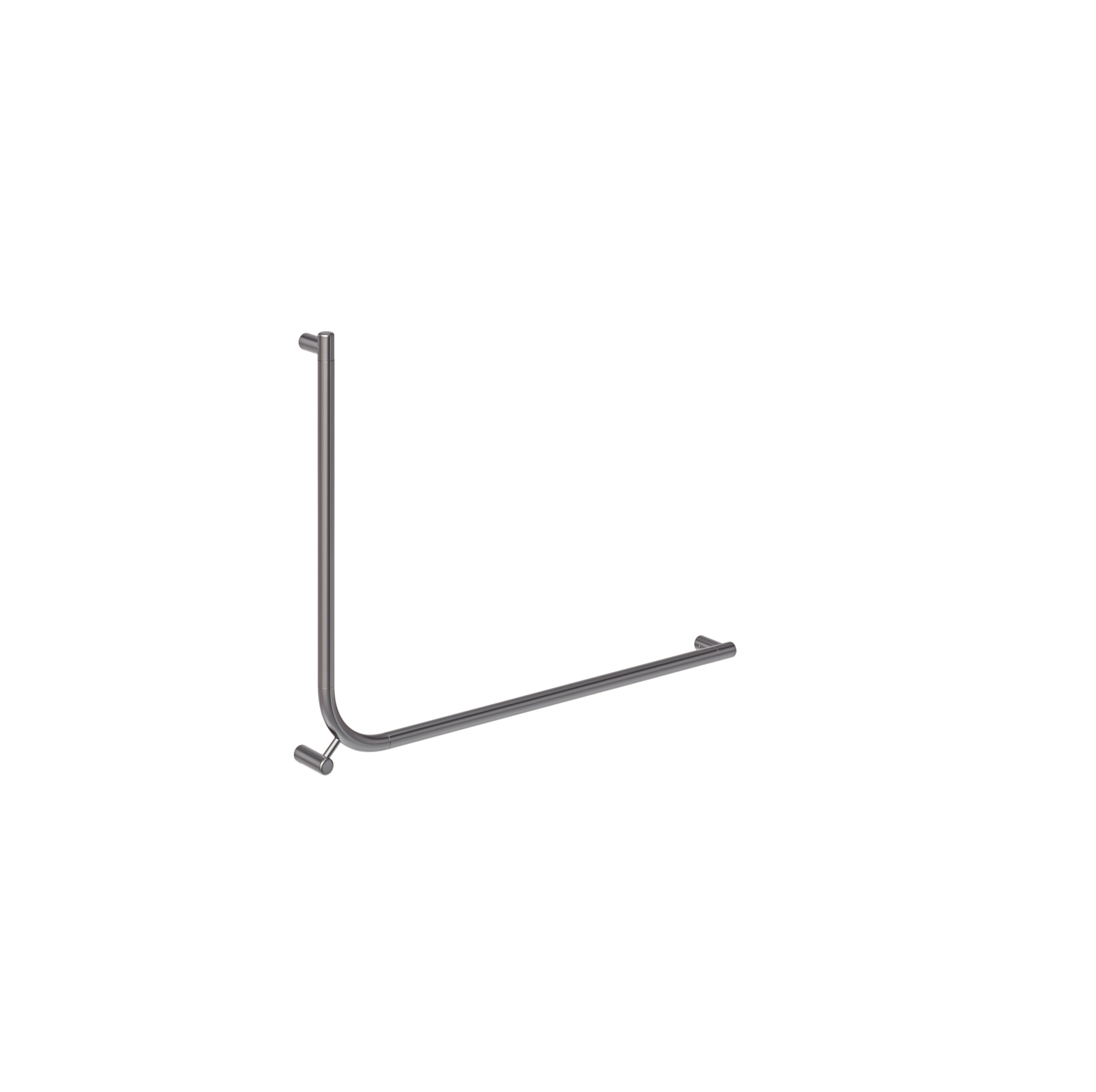Aliro Accessible 90° Grab Rail - Brushed Gunmetal