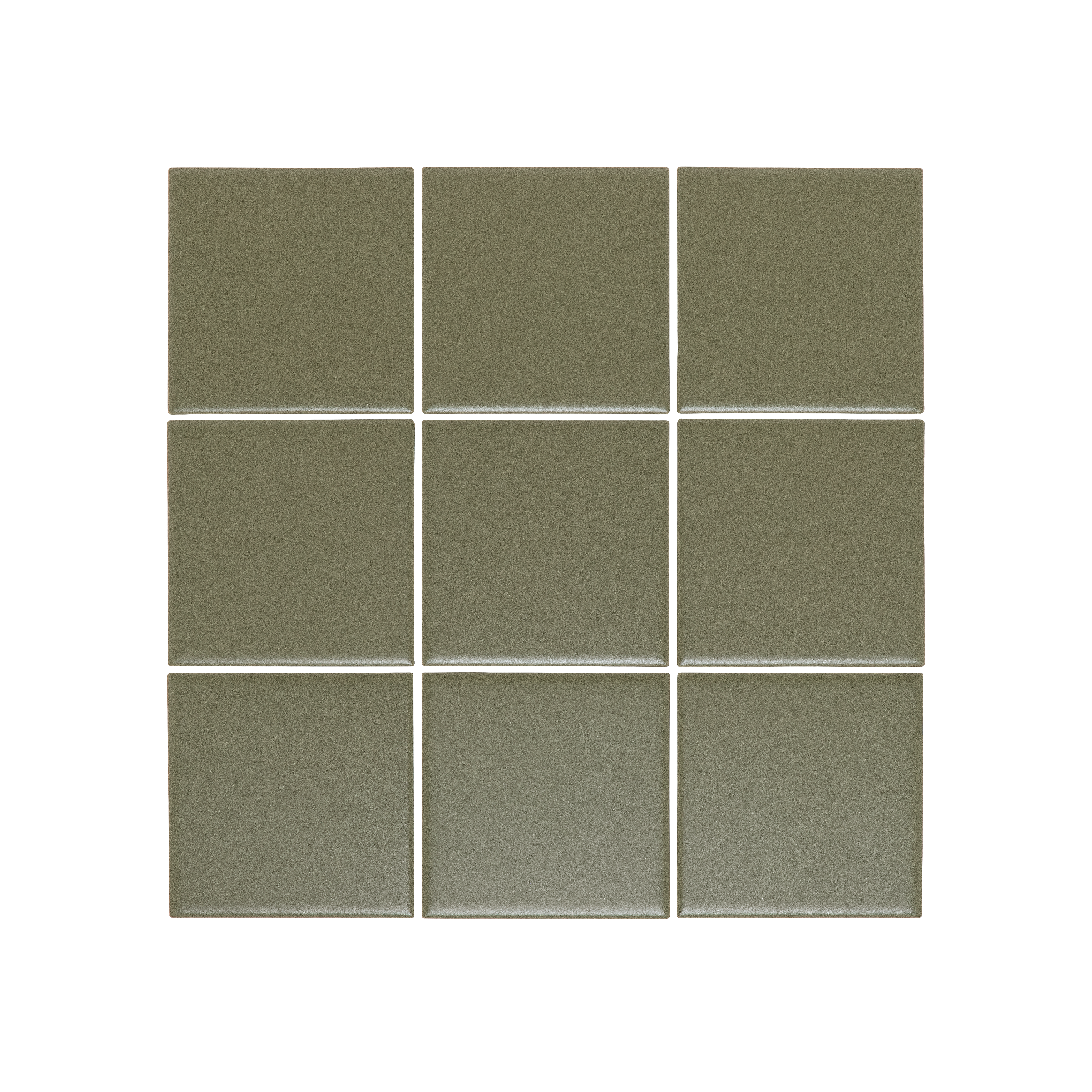 Atami Large Square Mosaic Tile 300x300 OliveGreen