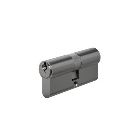 Euro Cylinder Double (Key/Key) 70mm - Brushed Gunmetal