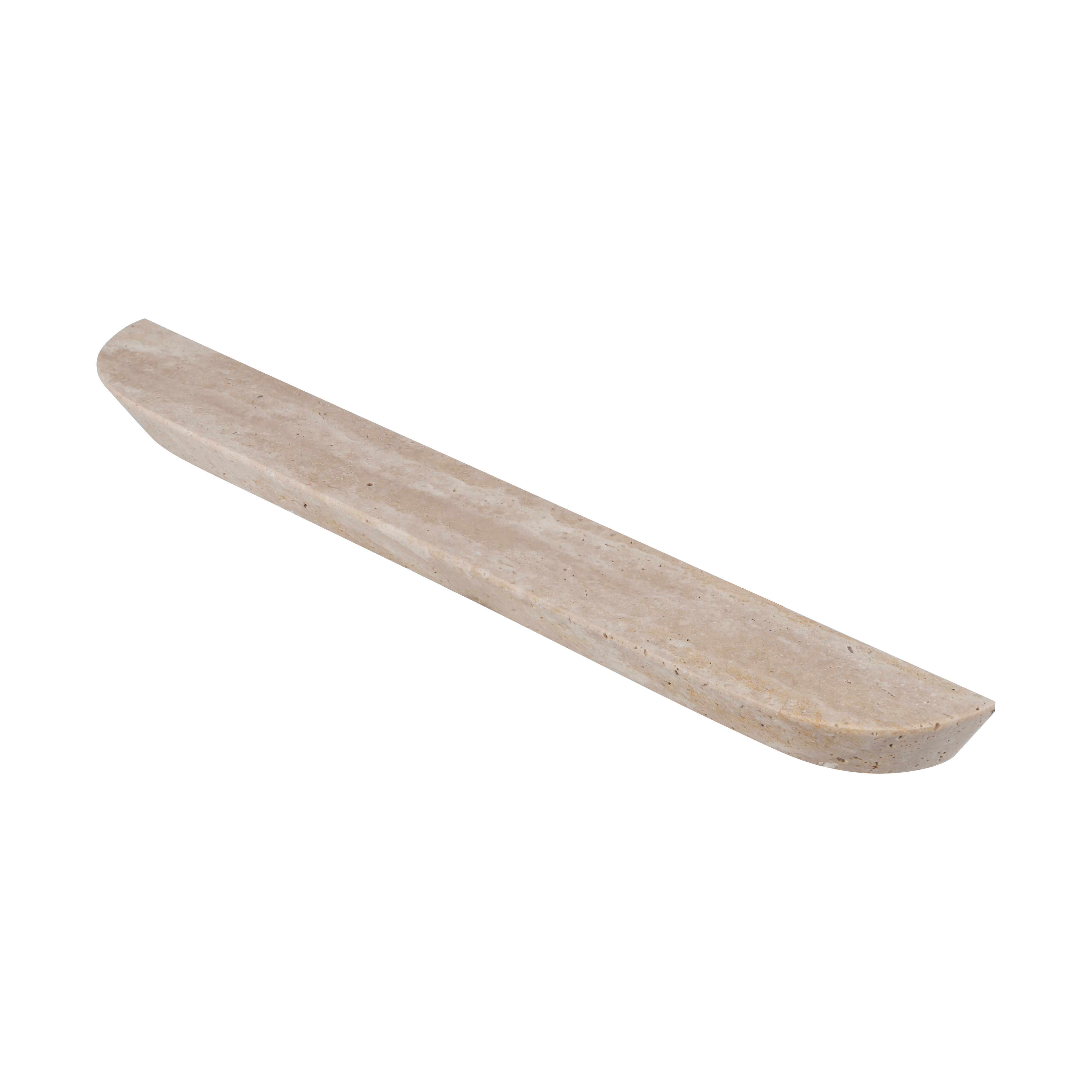 17586-Pedra-Curve-Cabinetry-Pull-320mm Side Beige-Travertine