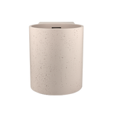 18895-Atelis-Cylinder-Wall-Mounted-Concrete-Basin-Overflow Front Almond-4
