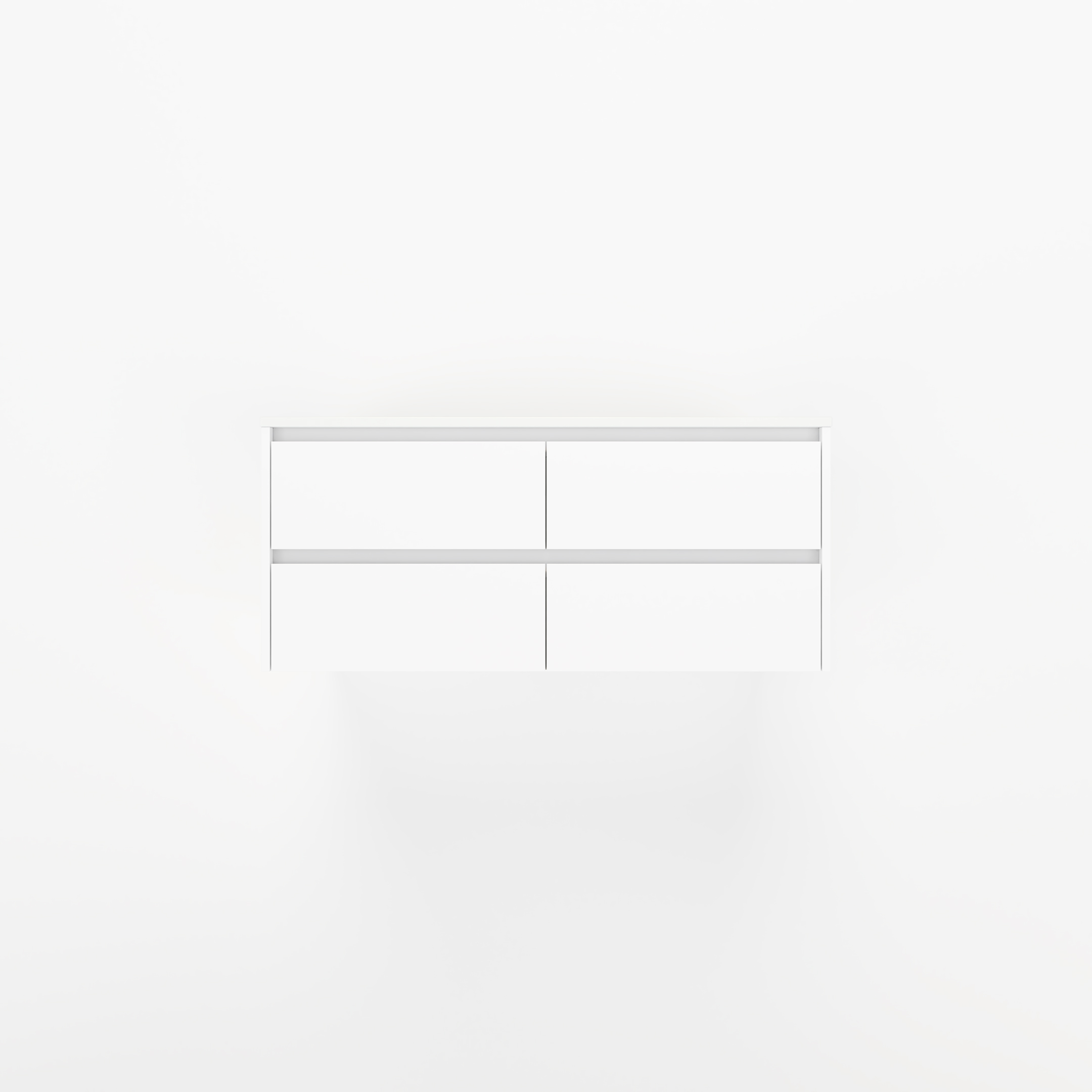 Addison 4-Drawer 1164mm - White - 1 Cut-Out
