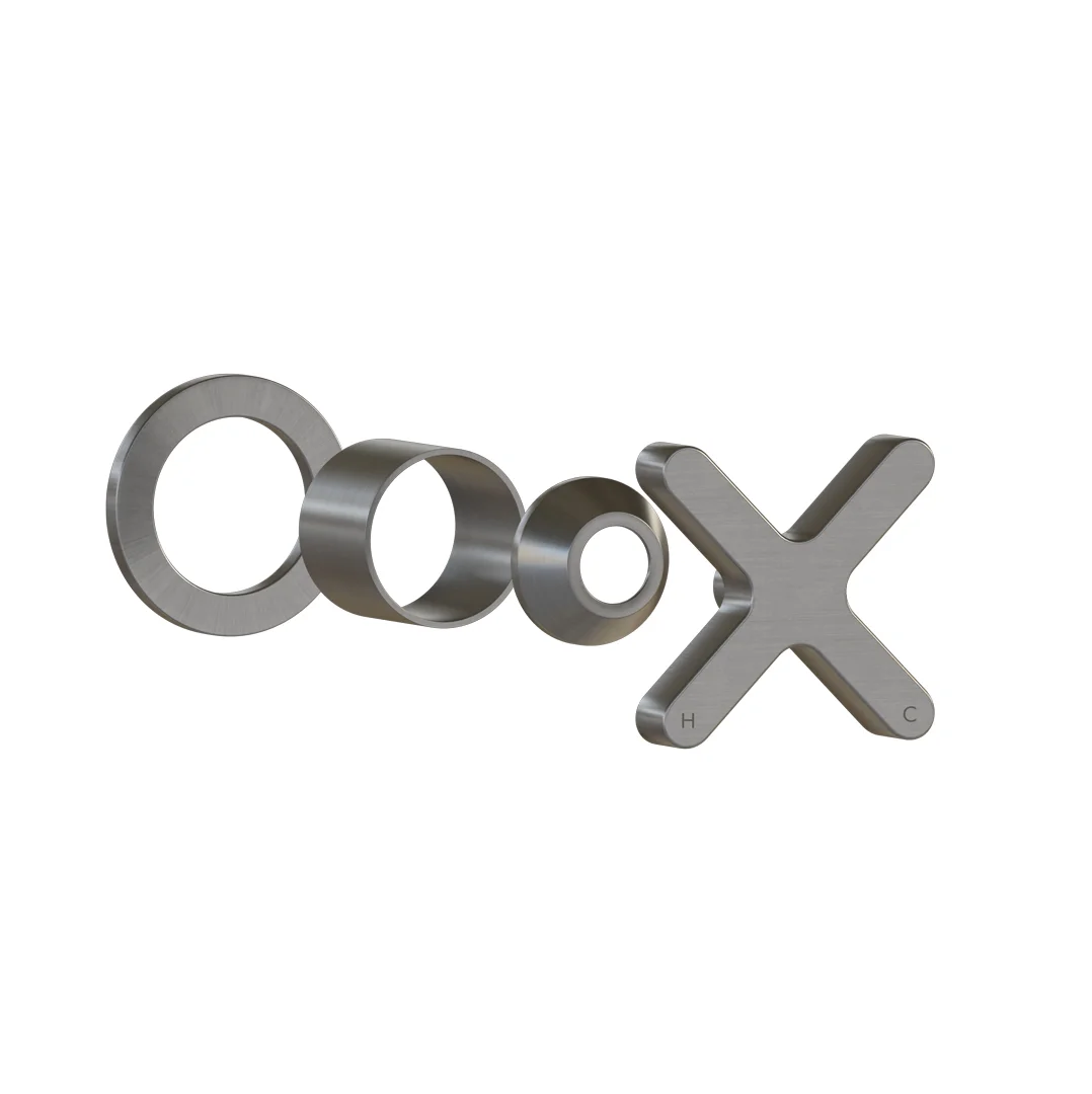Cross Progressive Handle Kit  Brushed Nickel - Feature