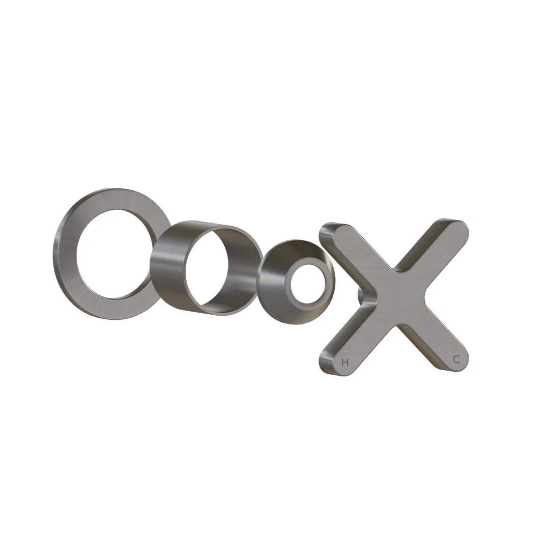 Cross Progressive Handle Kit  Brushed Nickel - Feature