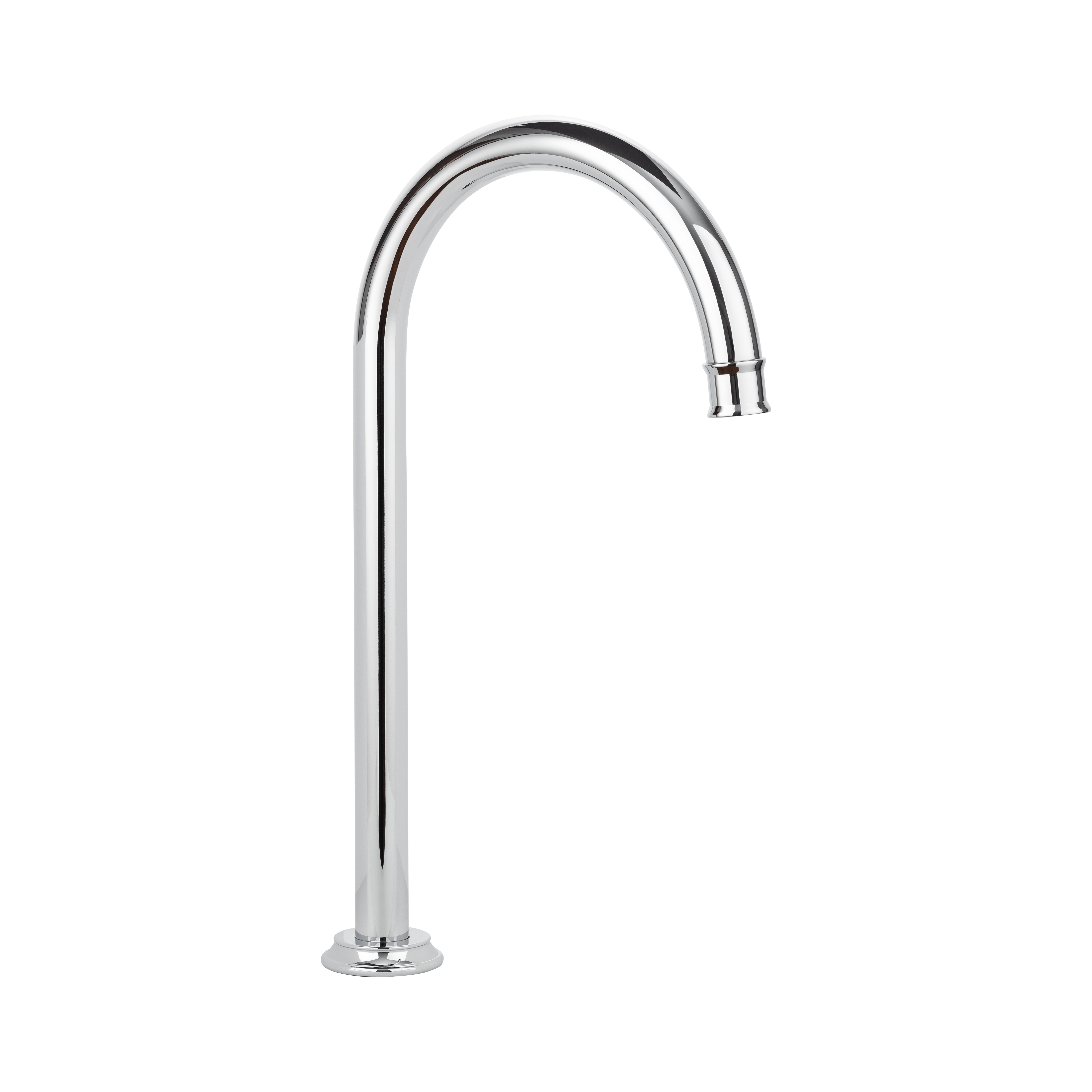 Kingsley Gooseneck Swivel Bench Mounted Spout - Chrome