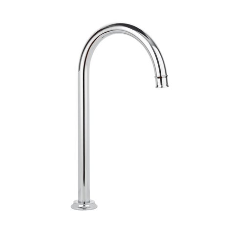 Kingsley Gooseneck Swivel Bench Mounted Spout - Chrome