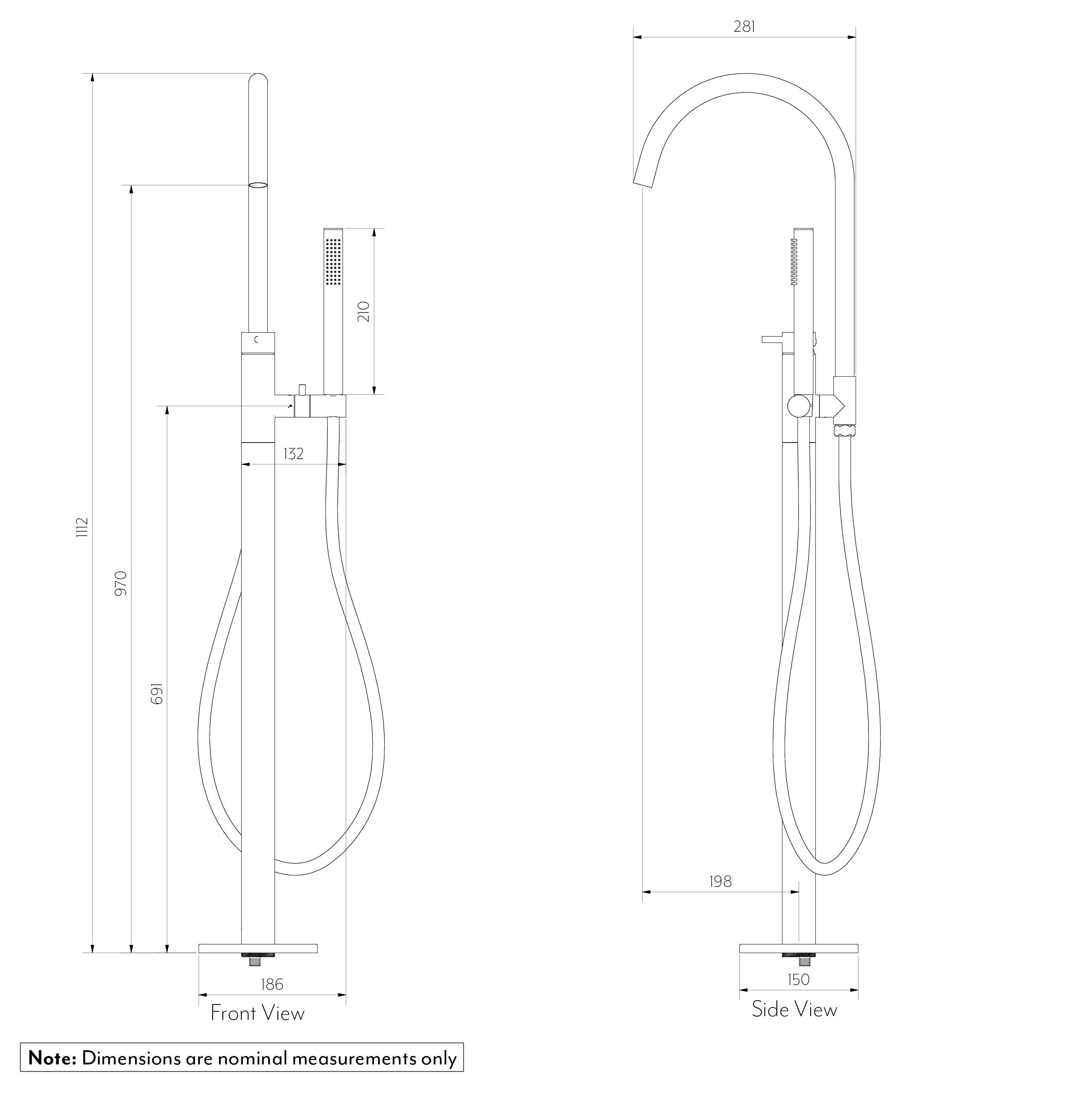 Elysian%20Floor%20Mounted%20Bath%20Filler%20With%20Handheld SPEC