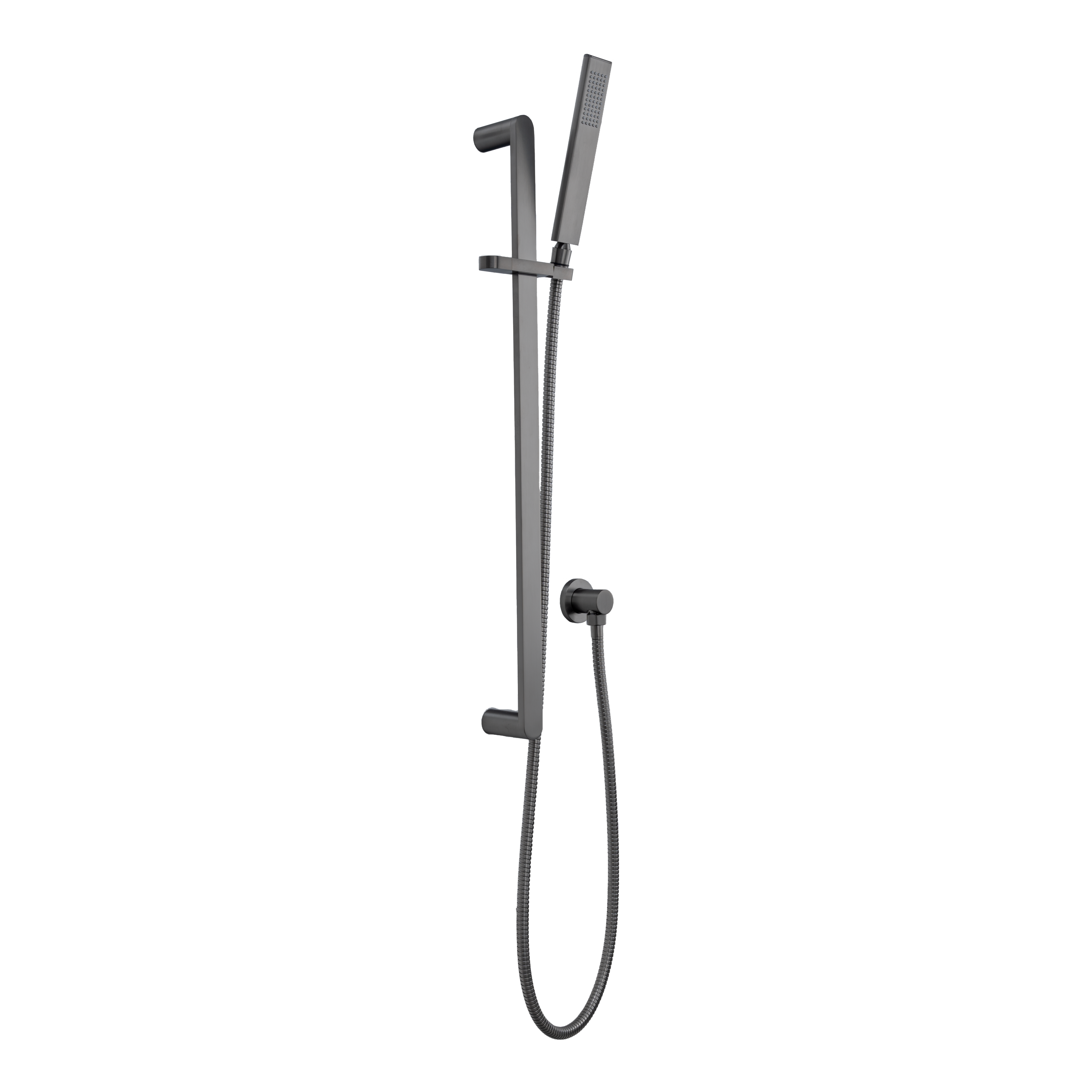 Milani Hand Shower Rail Set - Brushed Gunmetal