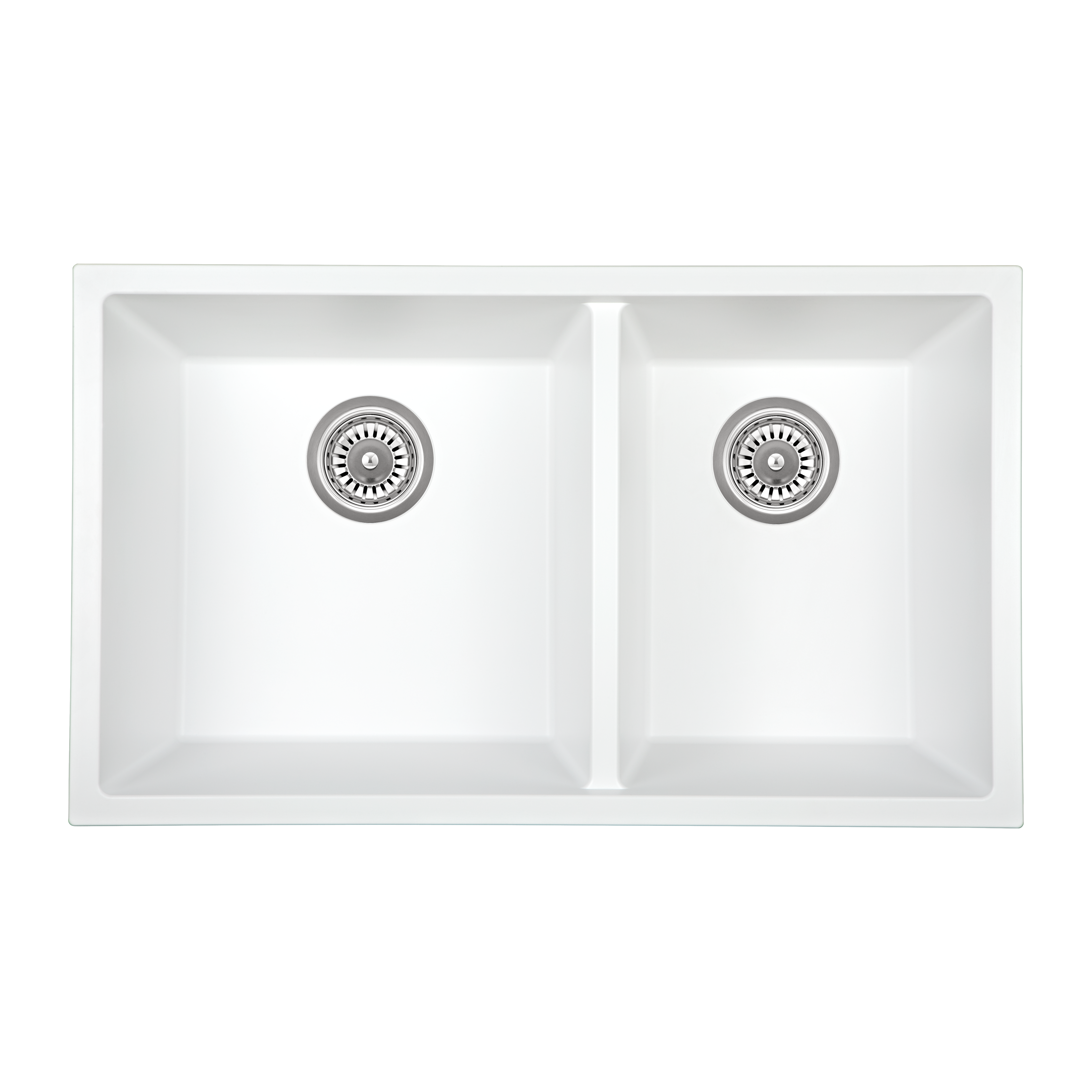 Vienna Double Sink 760mm - White Granite