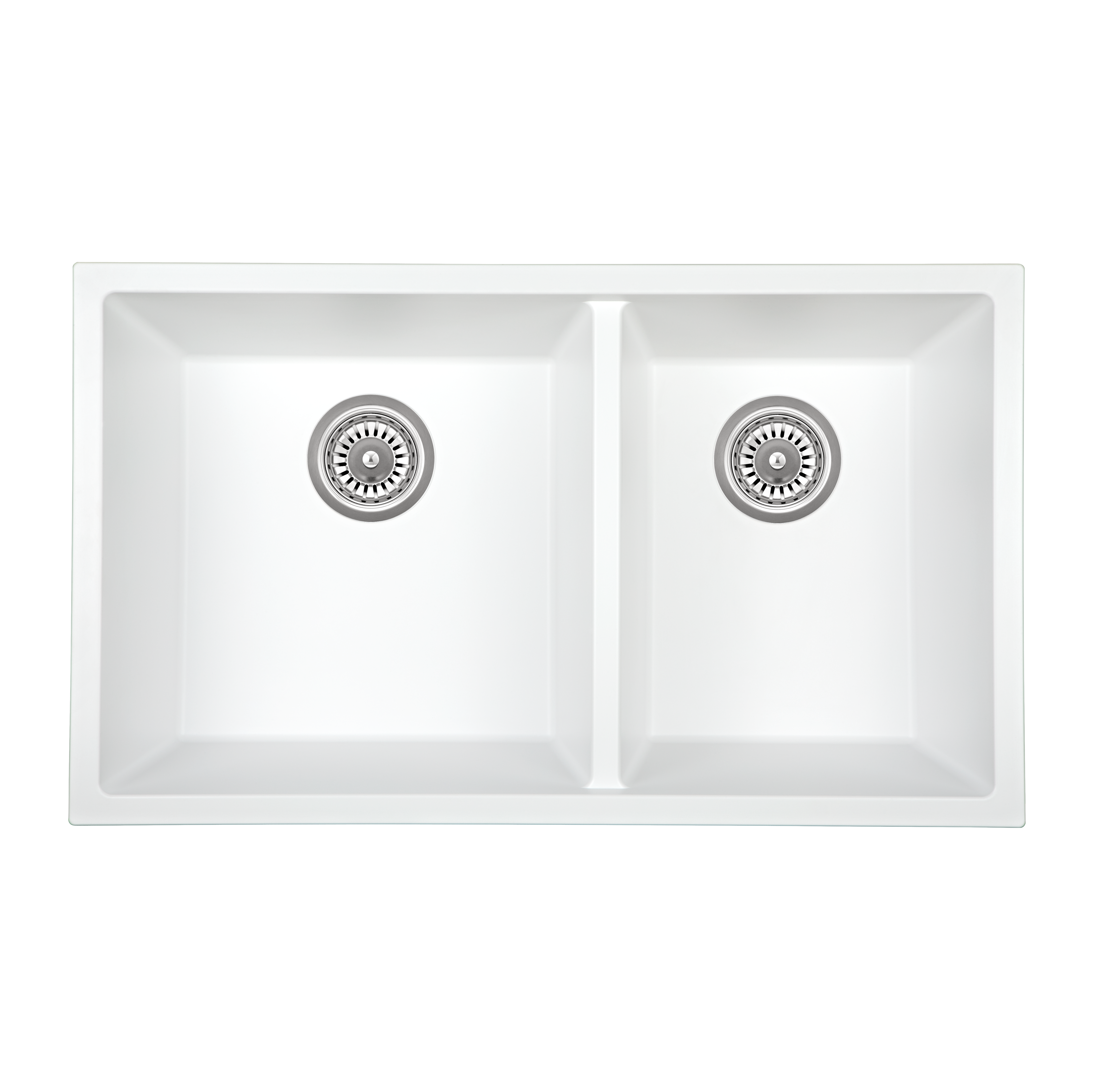 Vienna Double Sink White Granite