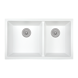 Vienna Double Sink White Granite