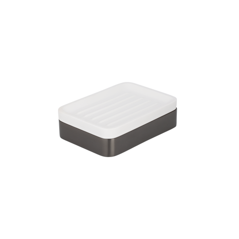 Maya Soap Dish Shelf - Brushed Gunmetal