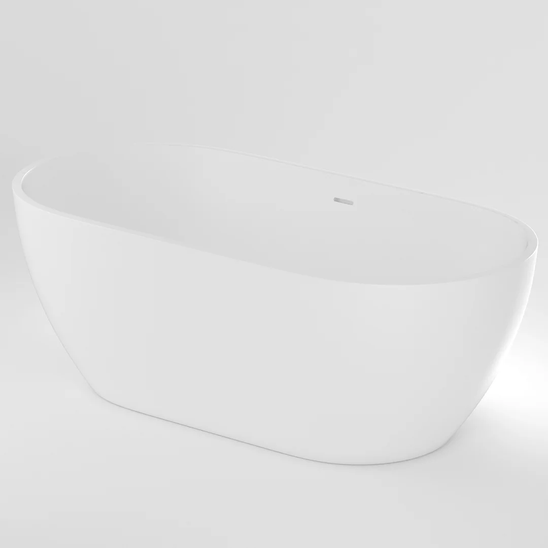 Scala Acrylic Free Standing Bath - 1650 Matte White - Feature