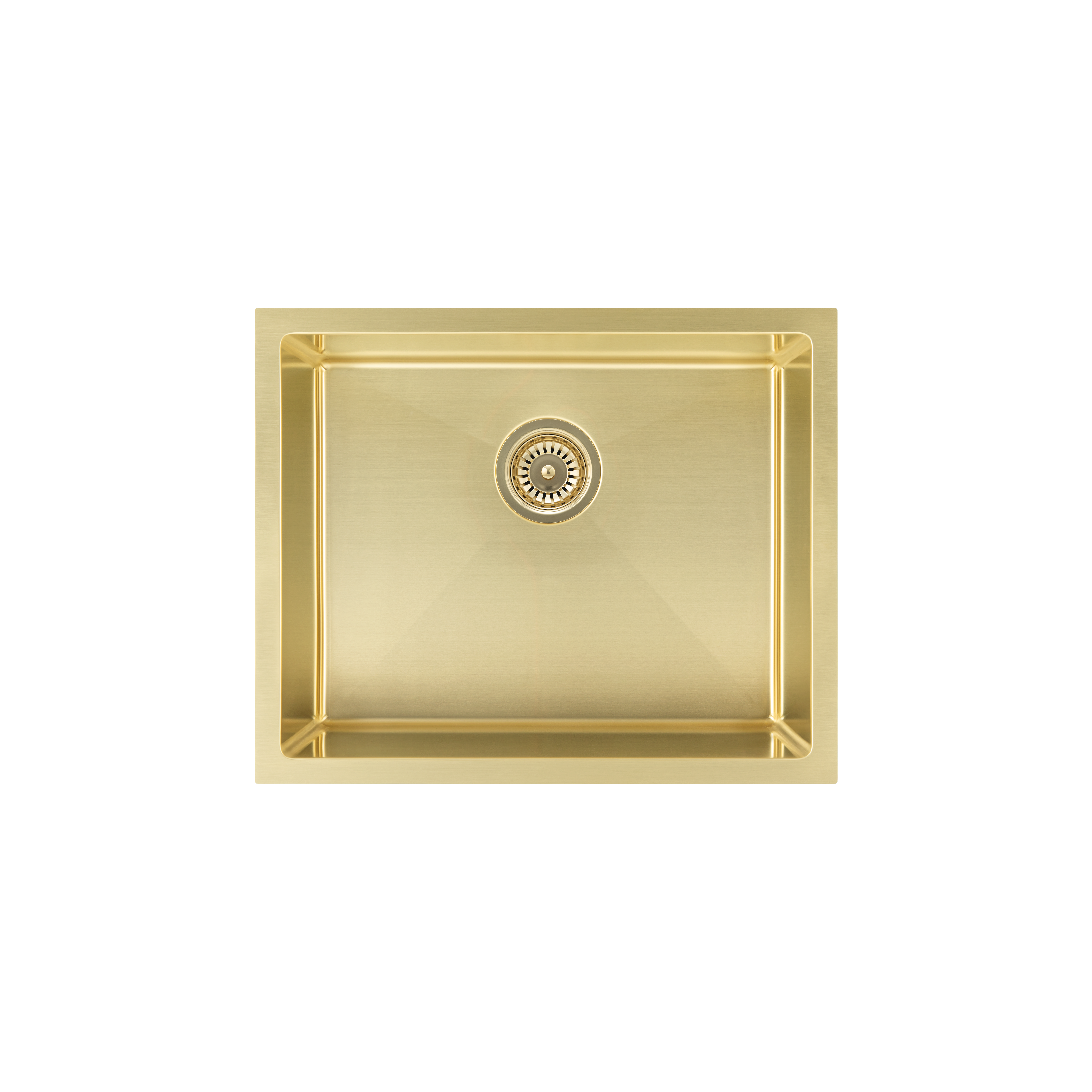 Seba Single Kitchen Sink 550mm - Brushed Brass