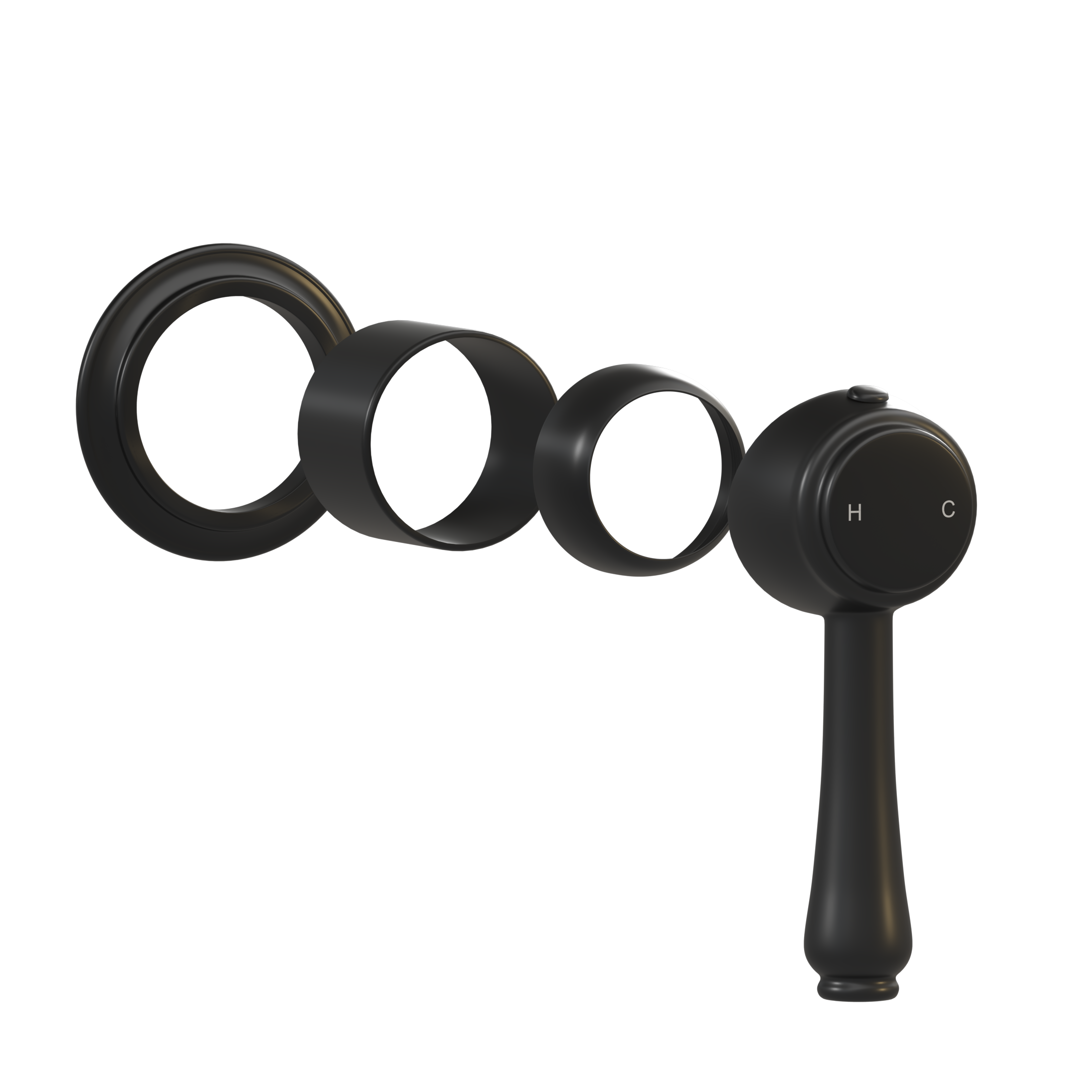 Kingsley Minimal Handle Kit - Matte Black