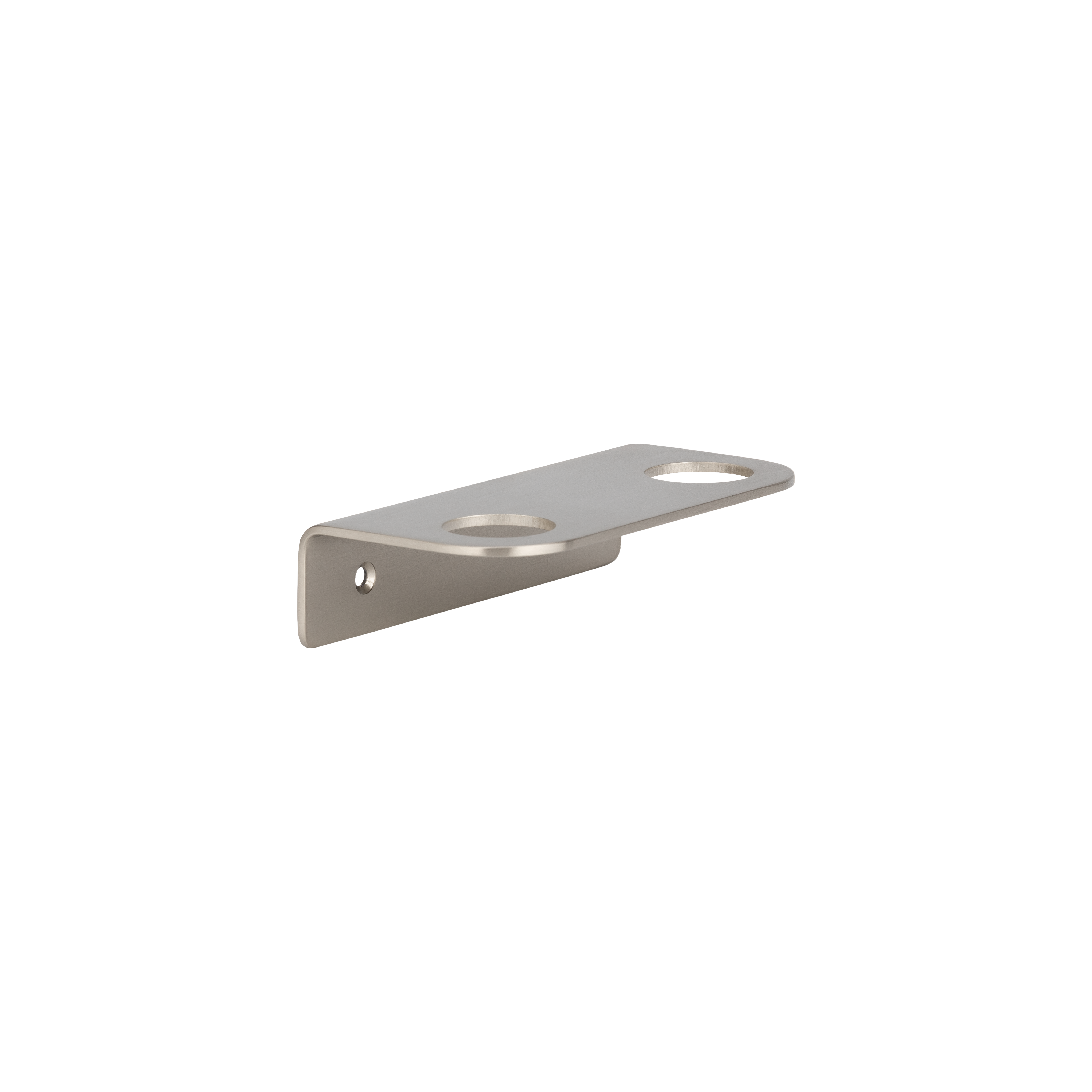 Lira Soap Bottle Holder - Double - Brushed Nickel