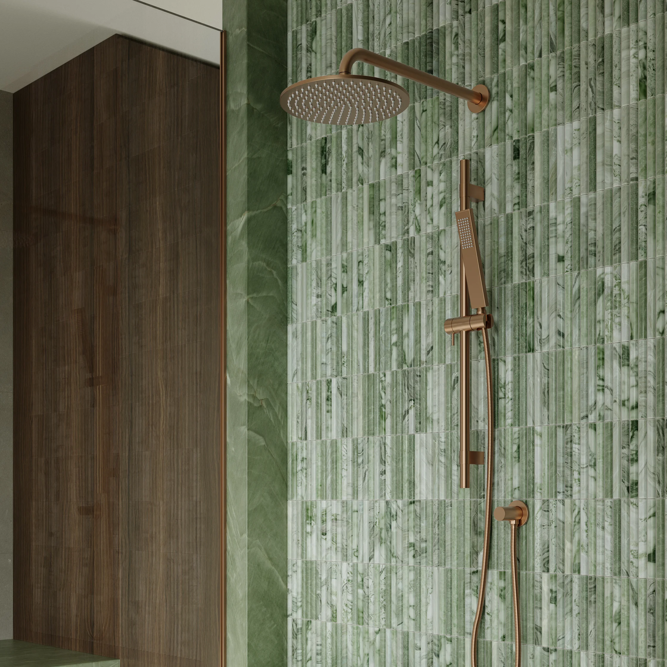 View01 Narita Tiles Elysian Shower Rail Adjustable BC