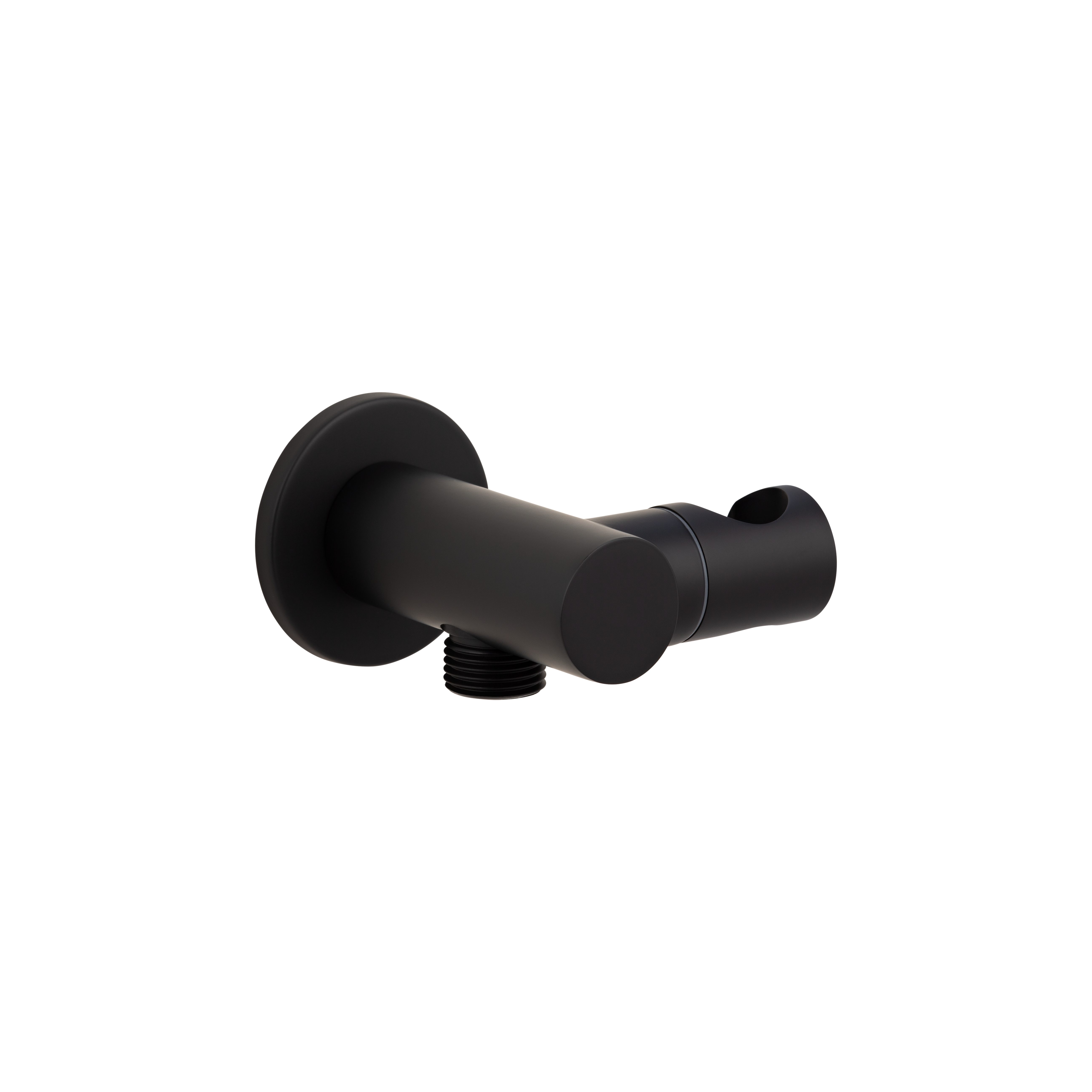 Adjustable Hand Shower Holder and BP - Matte Black