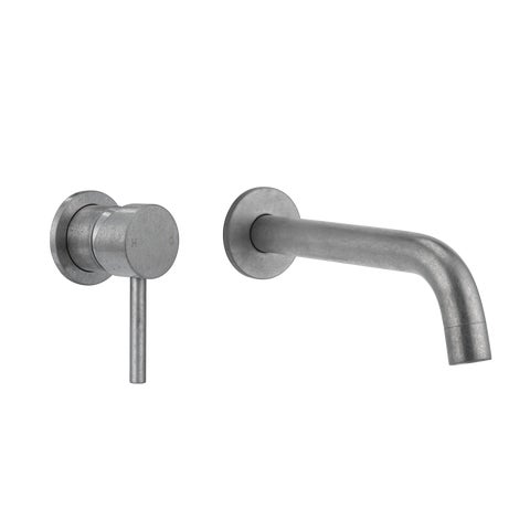 Sola Minimal Mixer & Spout Set - Antique Steel
