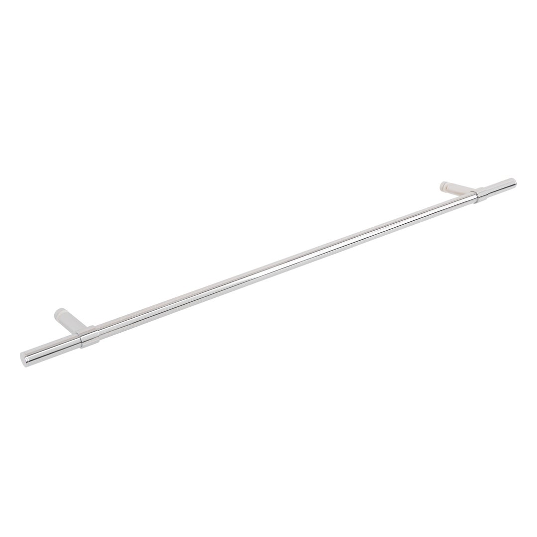 Modi Adjustable Glass Mounted Towel Rail 750mm - Chrome