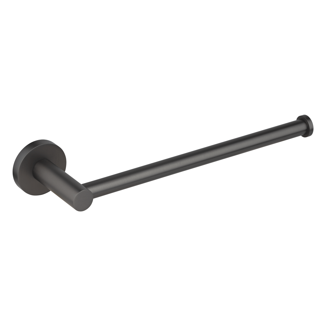 Elysian Hand Towel Holder - Brushed Gunmetal