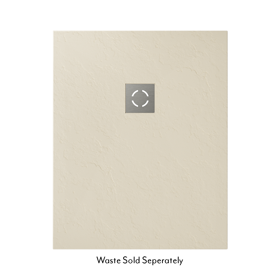 Shower%20Tray CREAM 1000mmx800mm SS%20Waste%20Cover