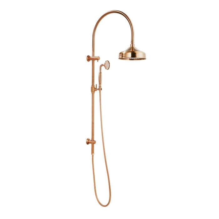 Kingsley Shower Rail Set – Brushed Copper