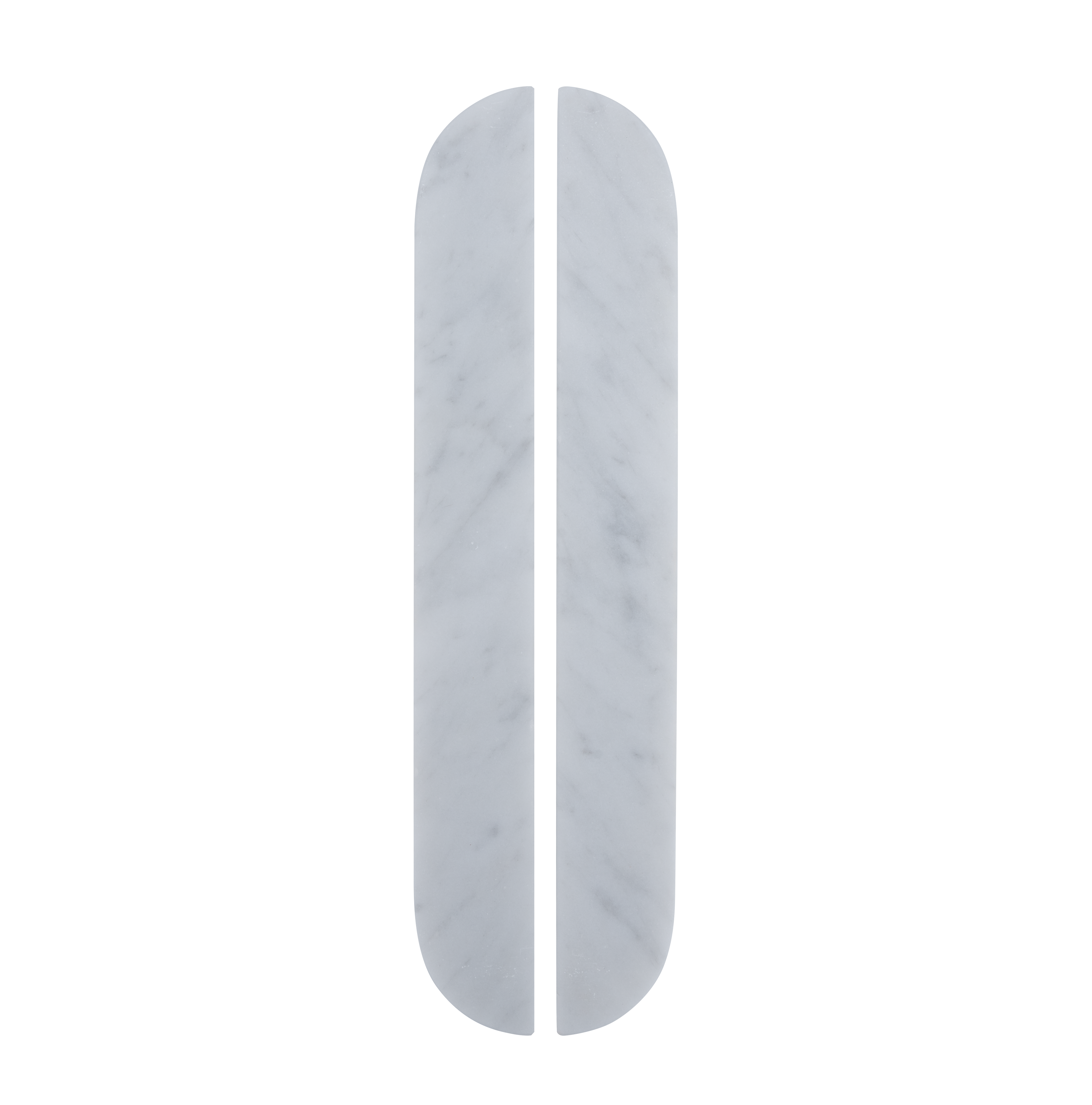 17591-Pedra-Curve-Cabinetry-Pull-320mm(Pair) Front Carrara-Marble