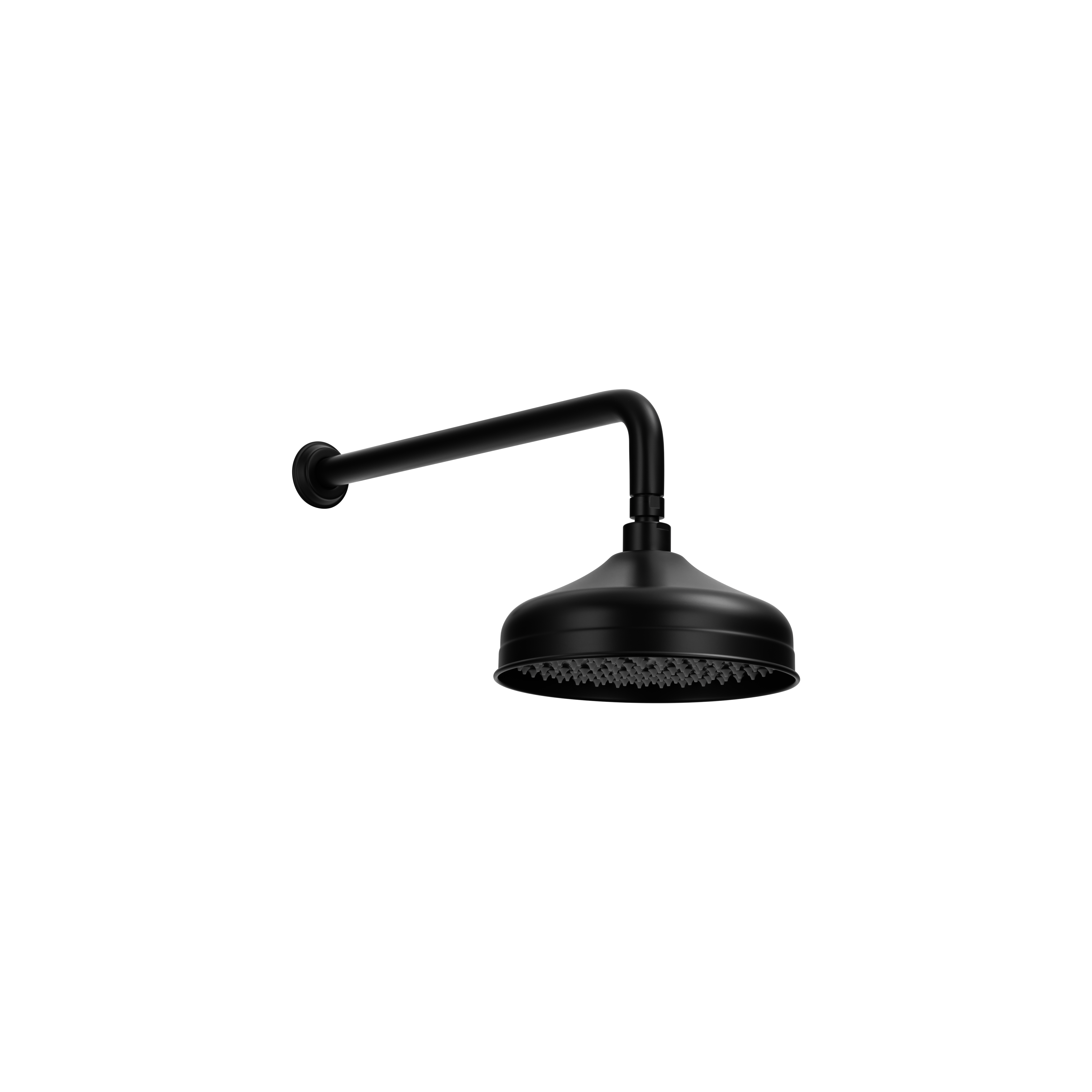 Kingsley Shower Arm & Head Set - Matte Black