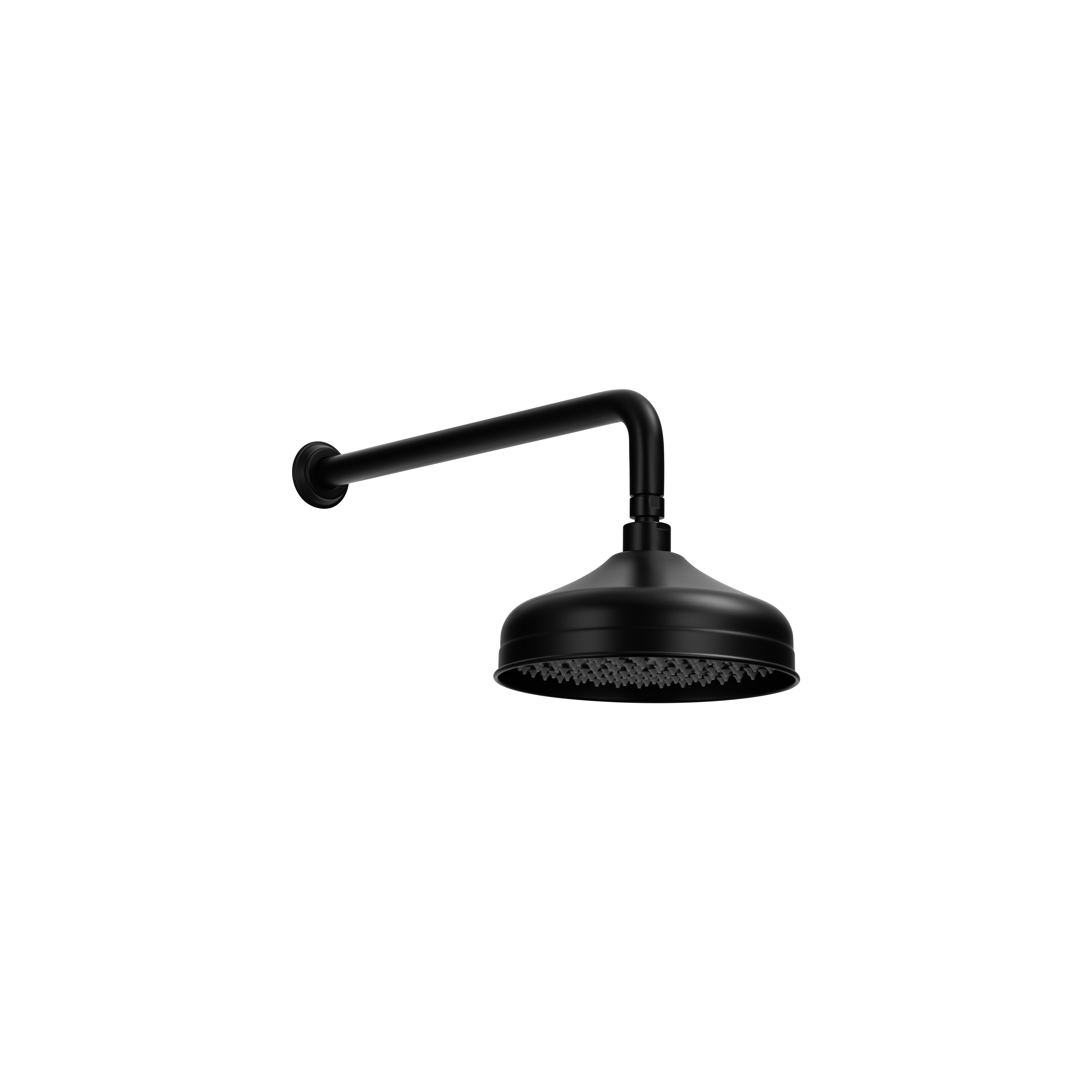 18138%20Kingsley%20Shower%20Arm%20%20%20Head%20Set Side Matte%20Black