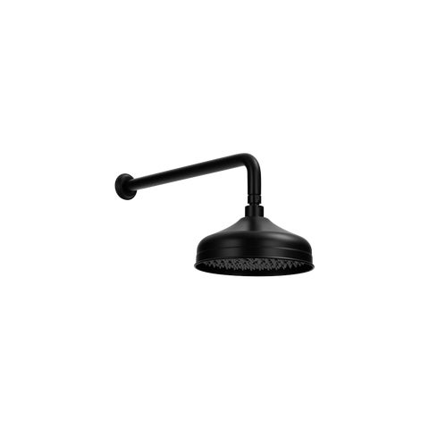 Kingsley Shower Arm & Head Set - Matte Black