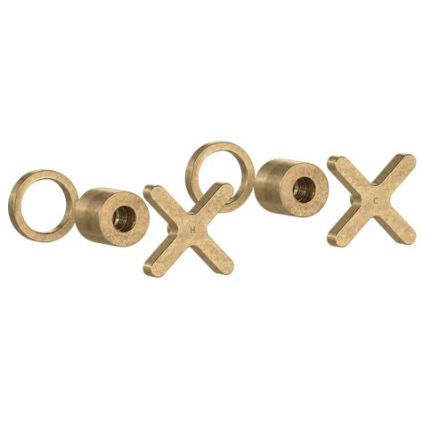 Cross Assembly Handle Kit - Tumbled Aged Brass