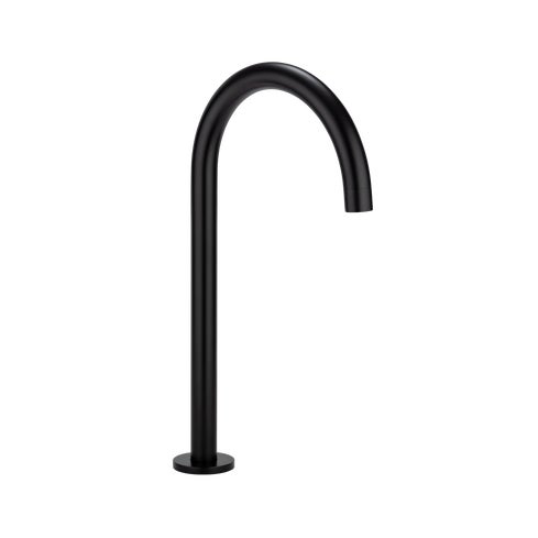 Gooseneck Bench Mounted Swivel Spout - Matte Black