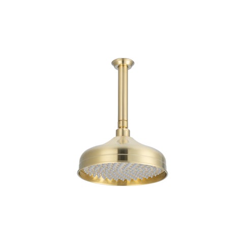 Kingsley Shower Dropper 150mm and Head Set - Brushed Brass