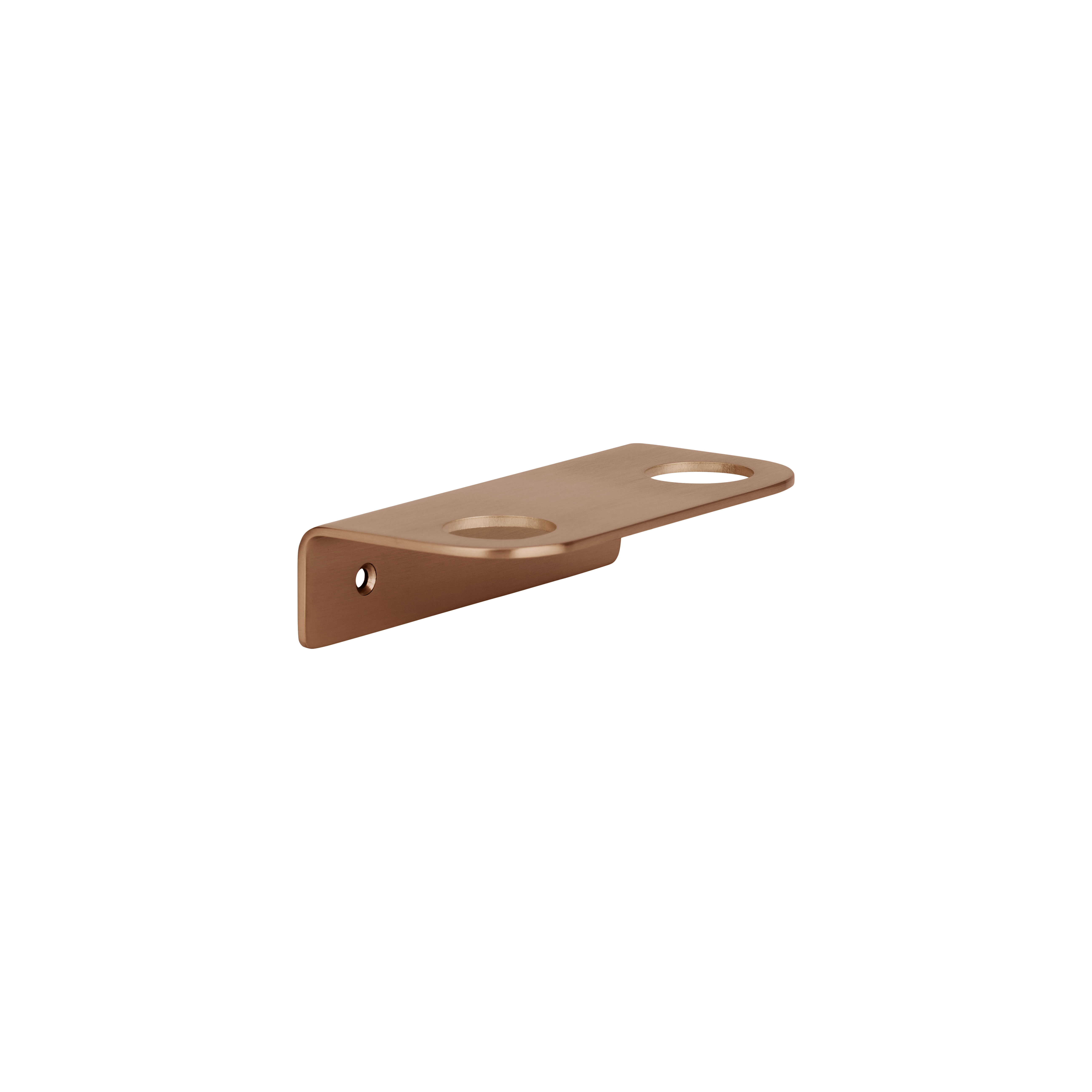Lira Soap Bottle Holder - Double - Brushed Copper