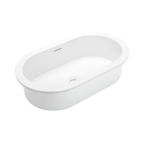 Zuri Undercounter Pill Basin 530mm - Gloss White