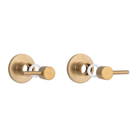 Elysian - Assembly Handle Kit - Tumbled Aged Brass