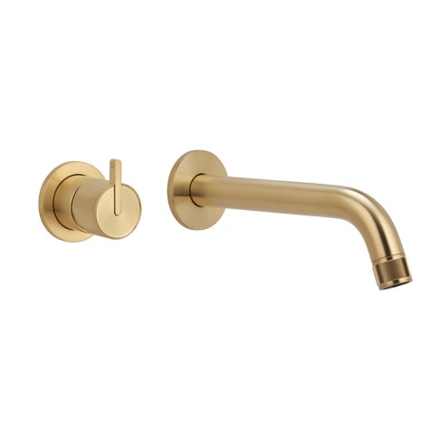 Namika Minimal Mixer & Spout Set - Brushed Brass