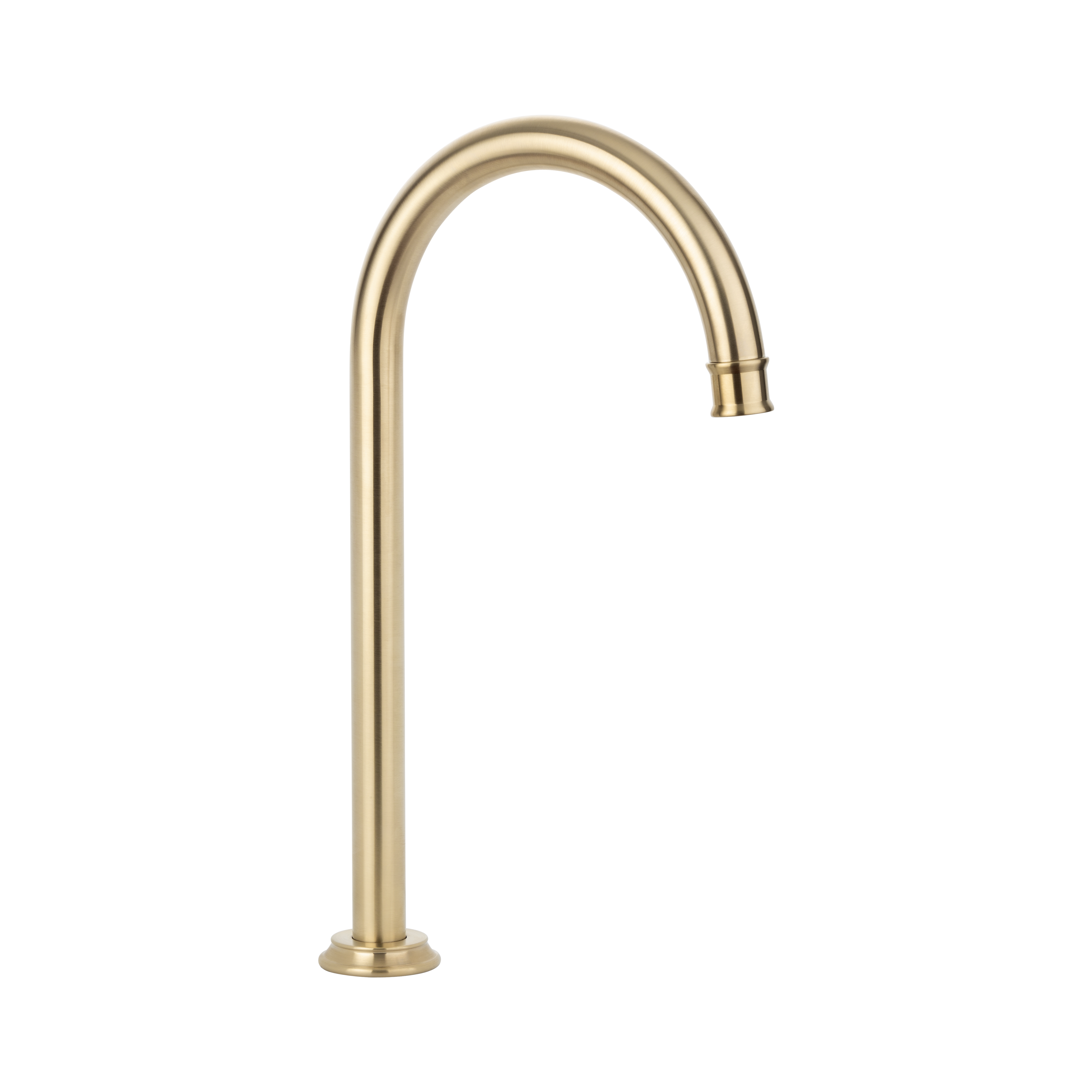Kingsley Gooseneck Swivel Hob Spout - Brushed Brass