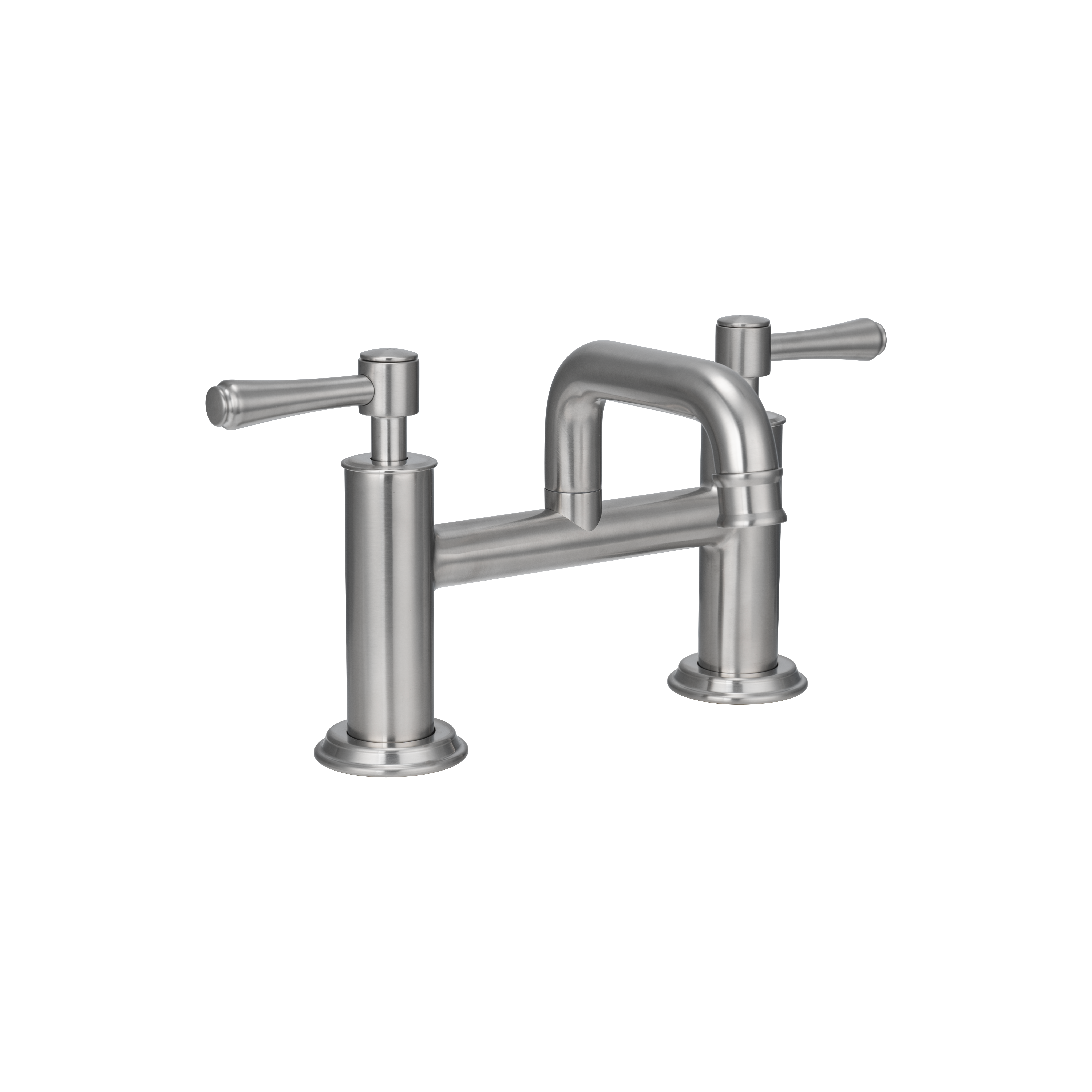 Kingsley Bench Mounted Bath Filler - Brushed Nickel