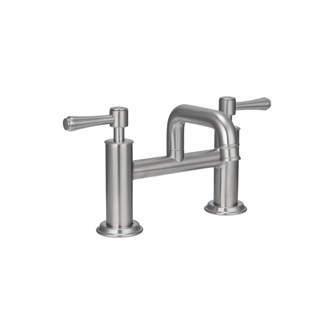 Kingsley Bench Mounted Bath Filler - Brushed Nickel