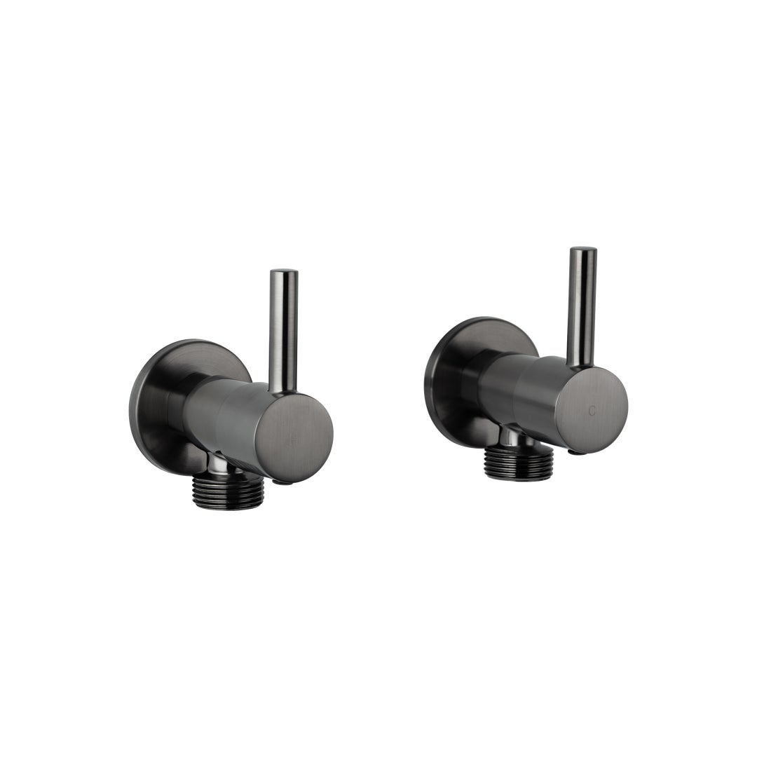 Elysian Washing Machine Stops - Brushed Gunmetal