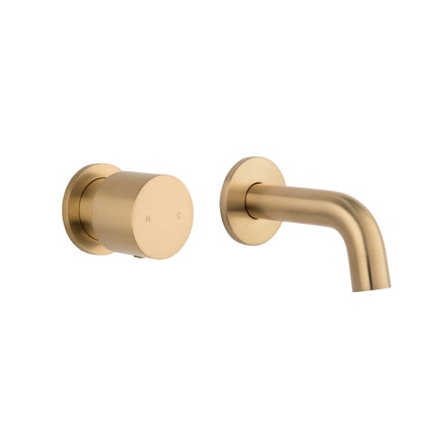 Milani Progressive Mixer & Mini Spout Set - Brushed Brass
